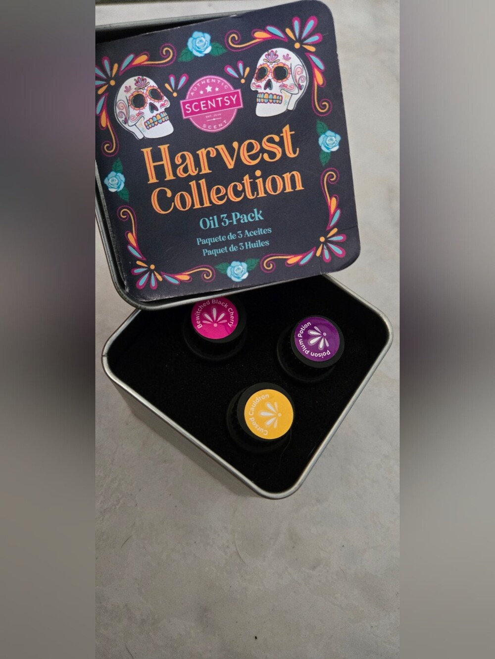 Scentsy Harvest Collection Oil 3-Pack – Purple, Pink, Yellow
